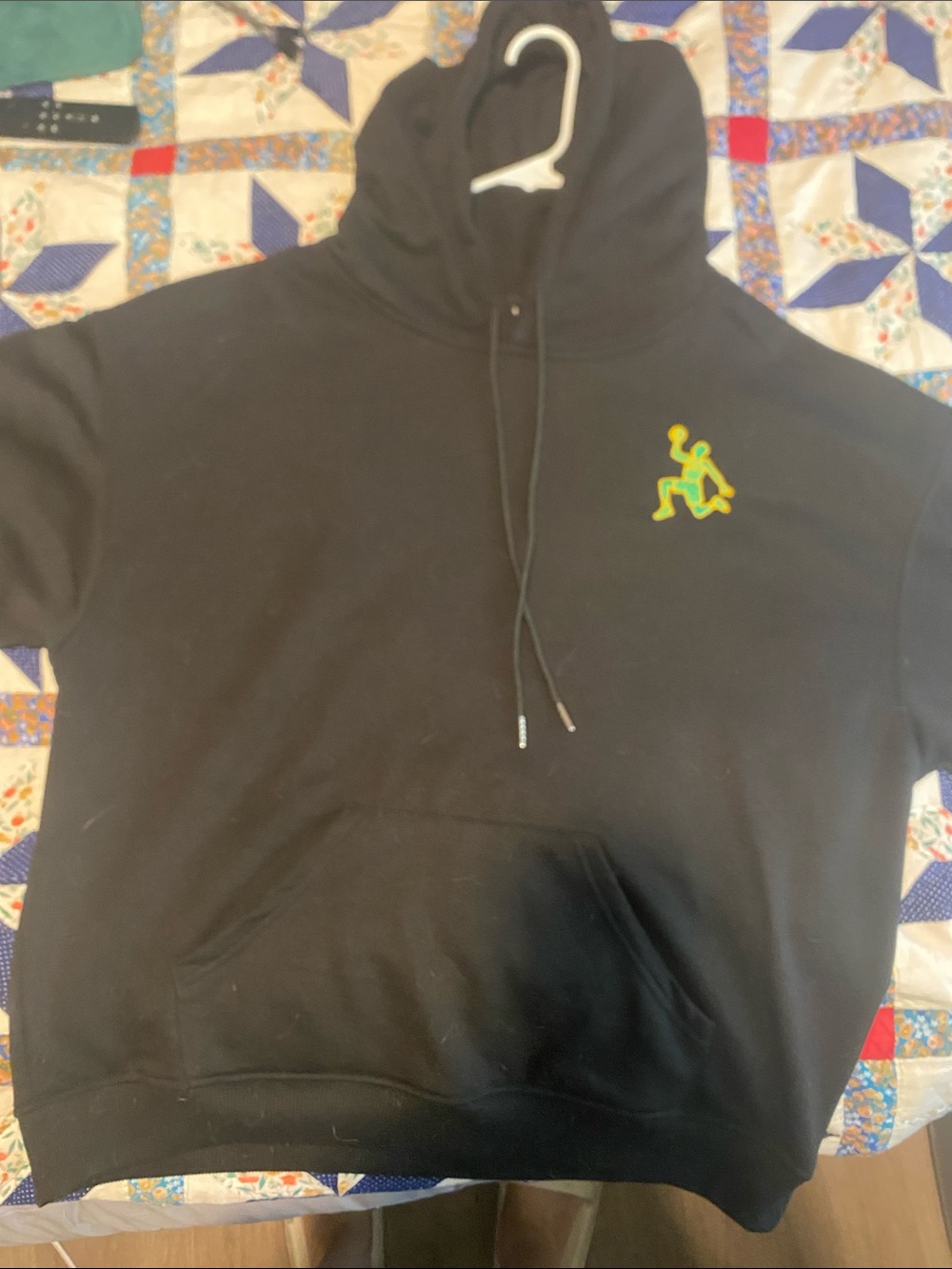 **EXCLUSIVE LIMITED EDITION** Shawn Kemp Black Hoodie with Green 420 embroidery